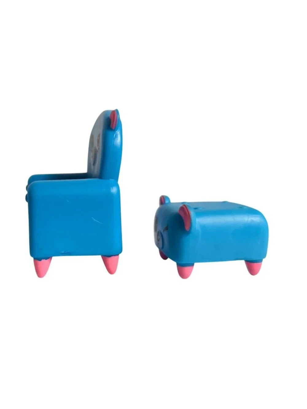 Shopkins McDonalds Blue Bear Chair #2 & Ottoman #14 Playset 2018 Happy Places